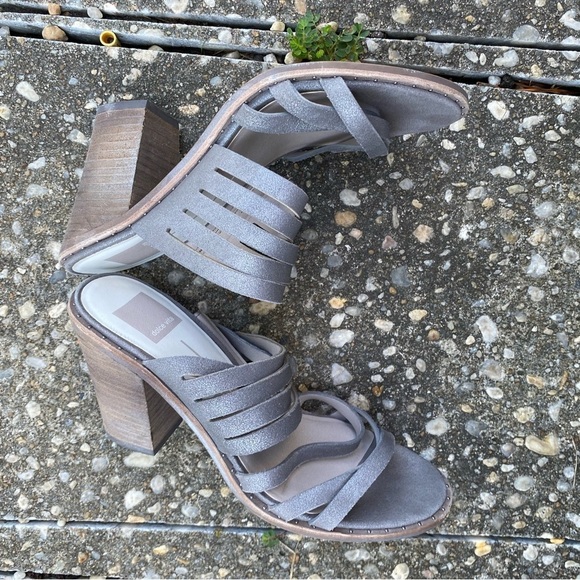 Dolce Vita Chunky Block Heel Slide On Sandal - Picture 3 of 7